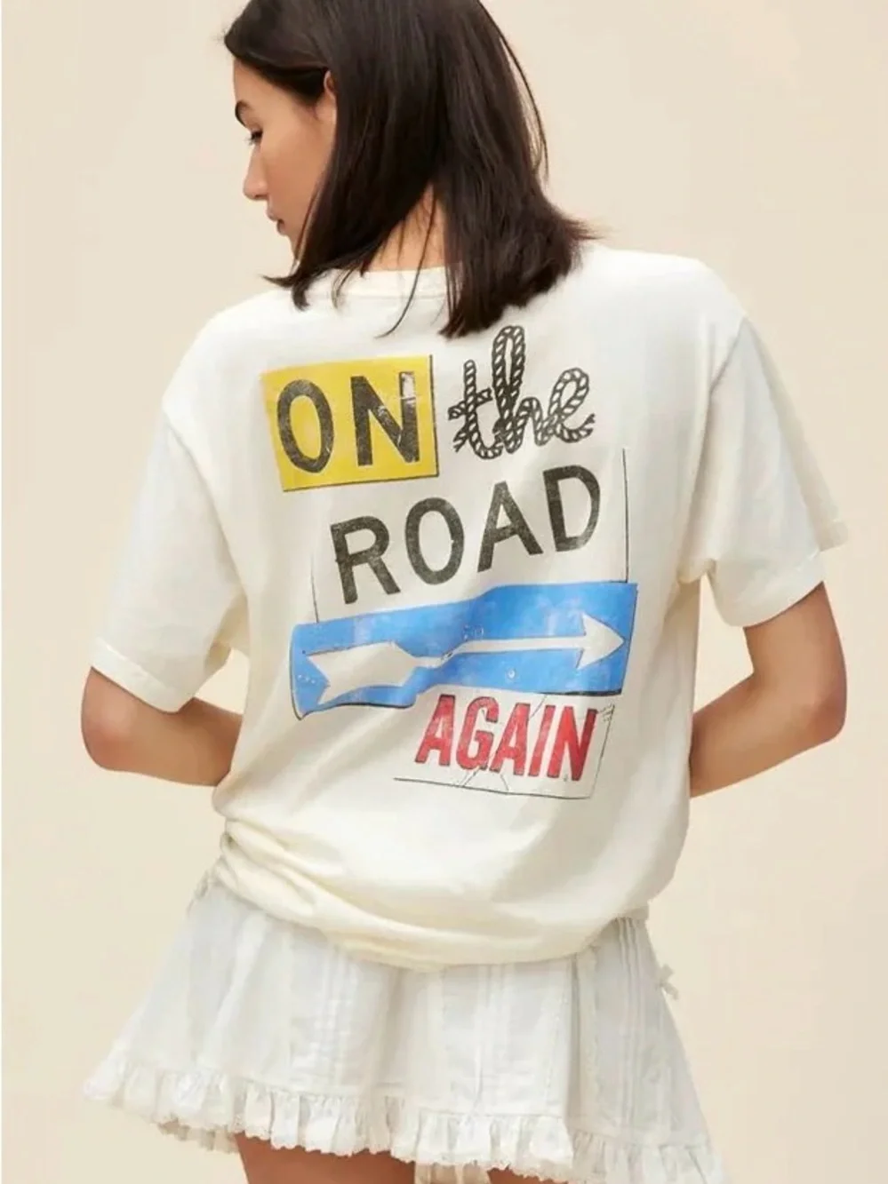 Daydreamer Willie Nelson Small On The Road Again Tee - Picture 2 of 6